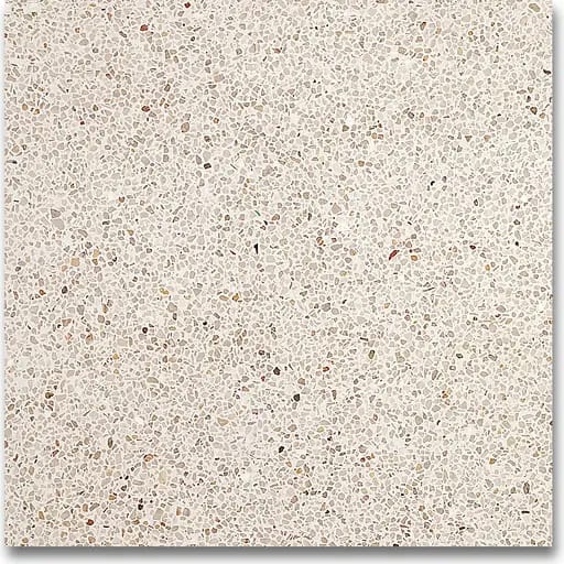 ATW-1009 polished terrazzo, white base with verona chips, size 1.5