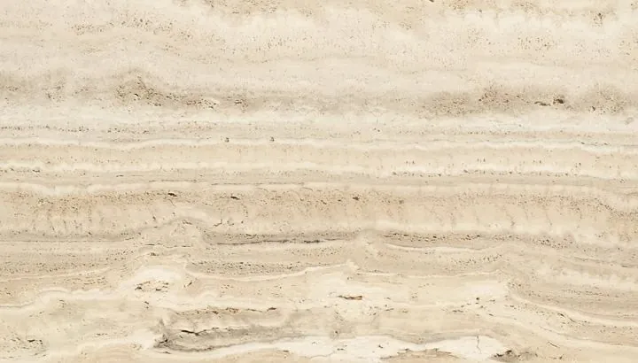 Light beige travertine with pale quiet banding