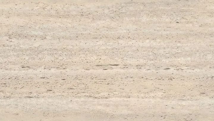 Roman beige travertine with a fine even band and little colour movement