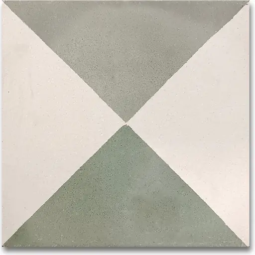 Moroccan pattern cement tile MTA-204, pattern poured through the wearing layer