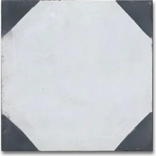 Moroccan pattern cement tile MTA-207, pattern poured through the wearing layer