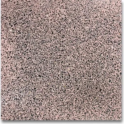 ATR-4006 polished terrazzo, red base with black chips, size 1.5