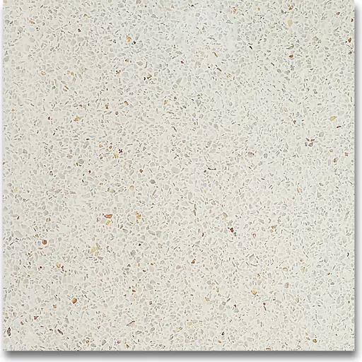 ATW-1006 polished terrazzo, white base with cloud chips, size 1.5