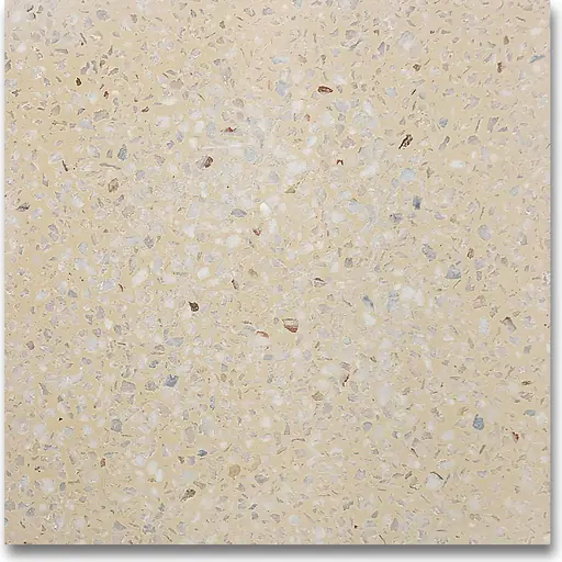ATY-3006 polished terrazzo, yellow base with cloud white chips, size 1.75