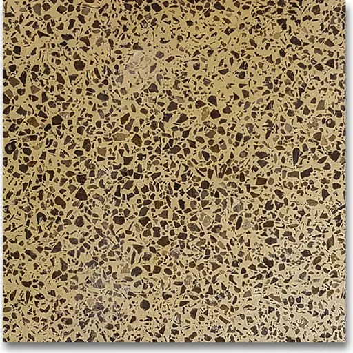 ATY-3007 polished terrazzo, yellow base with black chips, size 1.75