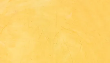 Plain pigmented cement tile in saturated yellow ochre, matte and unaggregated